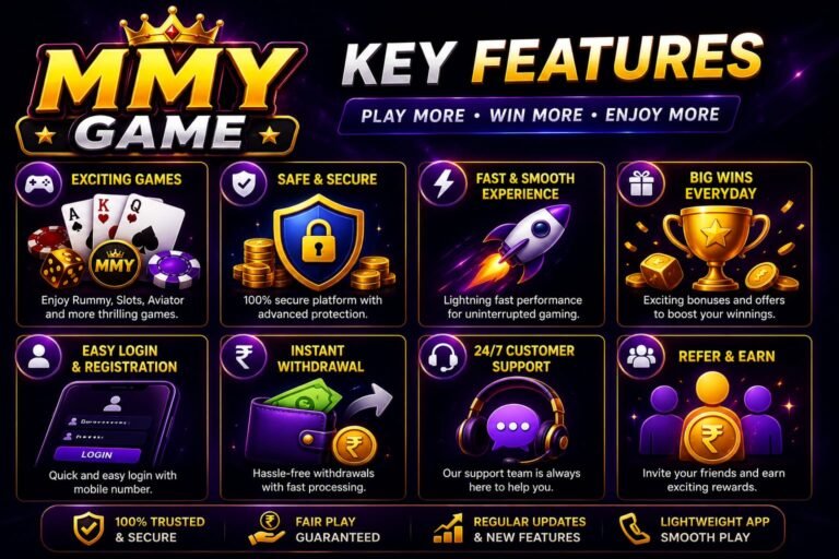 mmy game features and interface