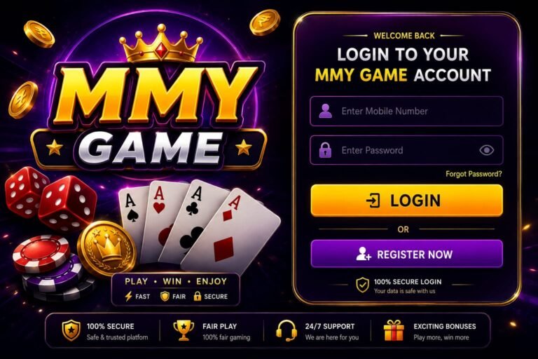 mmy game login screen
